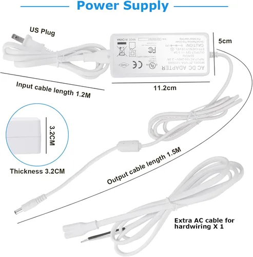 Miniatura 4 de Litever Kit de iluminación LED para debajo del gabinete, súper brillante, 6 barras de luz delgadas de 12 pulgadas, 31 W, 2000 lúmenes, regulable