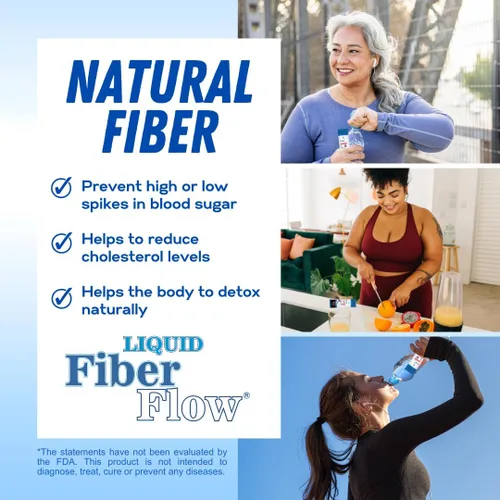 Miniatura 4 de Nutritional Designs Fibra líquida para niños: suplemento de fibra para niños, fibra prebiótica de inulina sin azúcar, mezcla de bebida de fibra