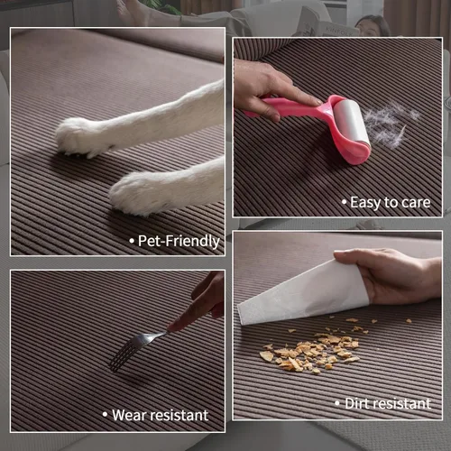Miniatura 3 de OHSIO Fundas para Sofá Seccional, Fundas Elásticas para Sofá Resistentes al Desgaste, Fundas de Cojín Suaves y Lavables para Sofá, Protector
