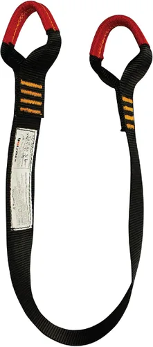 Miniatura 2 de ProGrip - Cordón de seguridad con cremallera y trabillas para engranajes, 2 pies, 23 kN, color negro
