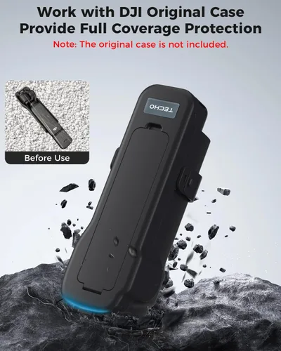 Miniatura 2 de TECHO Funda para DJI Osmo Pocket 3/Xtra Muse Accesorios, Compartimento de filtro dedicado, funciona con la cubierta original, protección completa