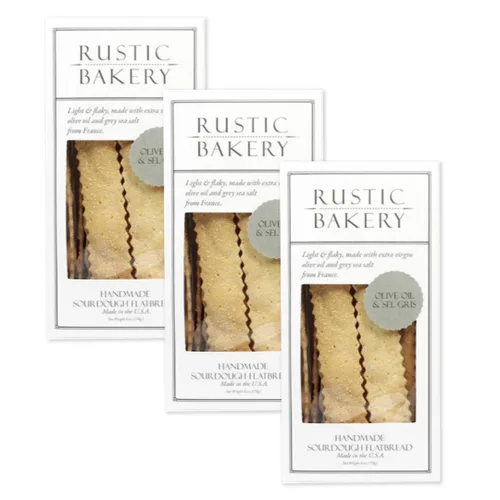 Miniatura 4 de Rustic Bakery Gourmet - Pan plano hecho a mano, aceite de romero y oliva, 6.0 onzas (paquete de 2)