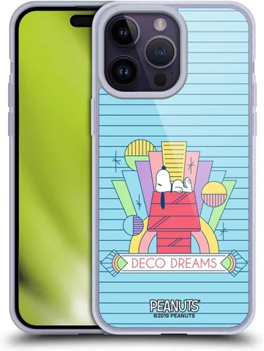 Miniatura 170 de Head Case Designs Snoopy Deco Dreams - Funda de gel suave con licencia oficial de Peanuts Blue Pattern compatible con Apple iPhone 7 Plus/iPhone 8