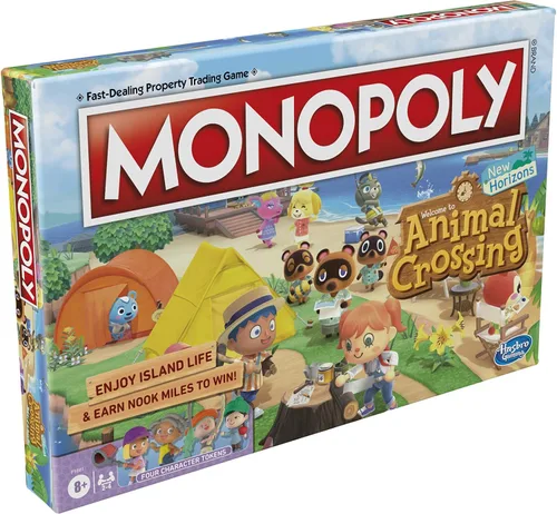 Miniatura 4 de Monopoly Animal Crossing New Horizons Edition - Juego de mesa para niños de 8 años en adelante, divertido juego para jugar para 2-4 jugadores