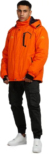 Miniatura 5 de CorBuyit Chaqueta de esquí con capucha para hombre, abrigo impermeable de nieve