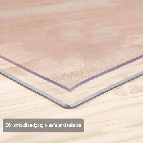 Miniatura 4 de Protector de mesa transparente de plástico PVC transparente, alfombrilla de protección de escritorio de oficina, mantel de vinilo de cristal, mesa