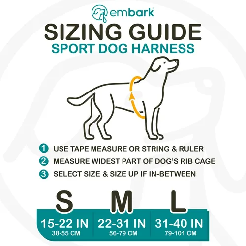 Miniatura 5 de Embark Sports - Arnés para perro mediano sin tirones, con diseño ligero, transpirable, chaleco rosa con asa para control, fácil de poner y quitar