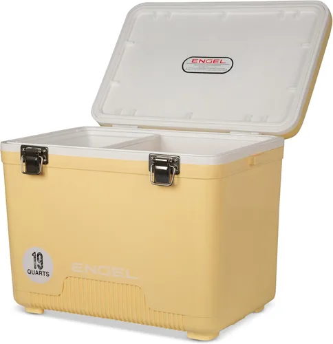 Miniatura 19 de Engel Hielera Drybox de 19 cuartos de galón, a prueba de fugas, hermética, y lonchera pequeña de carcasa dura para hombres y mujeres Azul