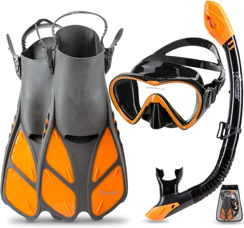 Miniatura 7 de Seavenger Conjunto de Snorkel Aviator con Bolsa de Equipo