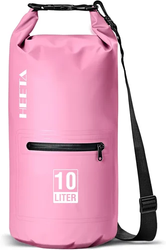 Miniatura 9 de HEETA - Bolsa impermeable con bolsillo frontal con cremallera para mujeres y hombres, 5 L/10 L/20 L/30 L/40 L, mochila de almacenamiento seca