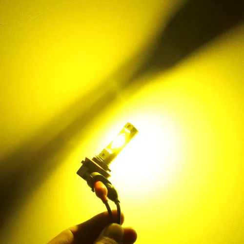 Miniatura 6 de Alla Lighting - Bombillas LED 3800 lm 9145 H10 9140, 3000 K amarillo dorado, focos antiniebla de alta iluminación ETI 56-SMD, lámpara súper