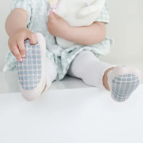 Miniatura 5 de BEHELE Calcetines antideslizantes para bebés recién nacidos calcetines antideslizantes con agarres antideslizantes unisex para niñas y niños