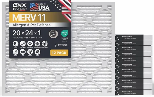 Miniatura 12 de BNX TruFilter - Filtro de aire MERV 11 de 10 x 10 x 1 pulgadas (paquete de 4) – Fabricado en Estados Unidos – Defensa contra Alérgenos Filtros