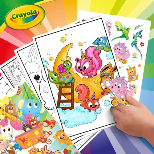Miniatura 6 de Crayola Libro para colorear, libro grande de amigos de animales, 288 páginas para colorear, regalo para niños, edad 3, 4, 5, 6