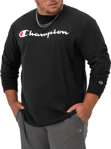 Champion Camiseta para hombre, camiseta clásica de manga larga, cómoda, suave para hombres regulares o grandes y altos