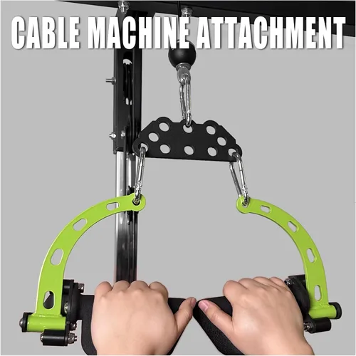 Miniatura 3 de Barra de Dominadas LAT de Agarre Múltiple para Gimnasio en Casa, Placa Separadora Accesorios de Dominadas LAT para Sistema de Poleas Máquina