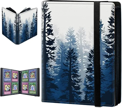 Miniatura 26 de Carpeta para tarjetas intercambiables, 4 bolsillos para tarjetas intercambiables, 160 bolsillos de doble cara, funda para tarjetas de tamaño Mujeres