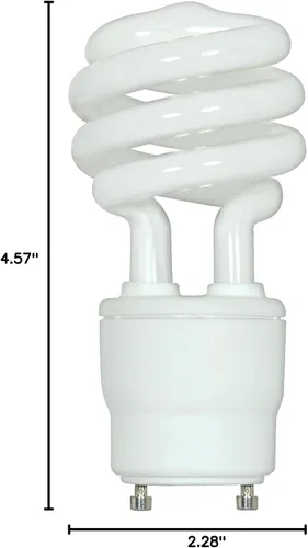 Miniatura 2 de Satco GU24 de CFL, S8205, 18watts, 120 volts