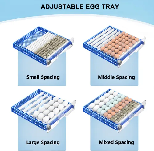 Miniatura 4 de Incubadora Automática de Huevos, Incubadoras Grandes para Incubar Huevos con Giro Automático de Huevos y Control de Temperatura, Máquina Incubadora
