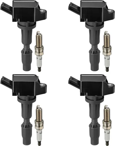 Miniatura 10 de BDFHYK Bobinas de encendido UF611 y bujía iridio XP6203 compatible con Hyundai Equus Genesis Sonata Tucson Kia Borrego K900 Optima Sorento V8 l4