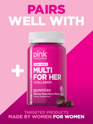 Miniatura 5 de PINK Probióticos para mujeres Cápsulas de apoyo para la salud digestiva más arándano 50 unidades Suplemento vegetariano, sin OMG y sin gluten
