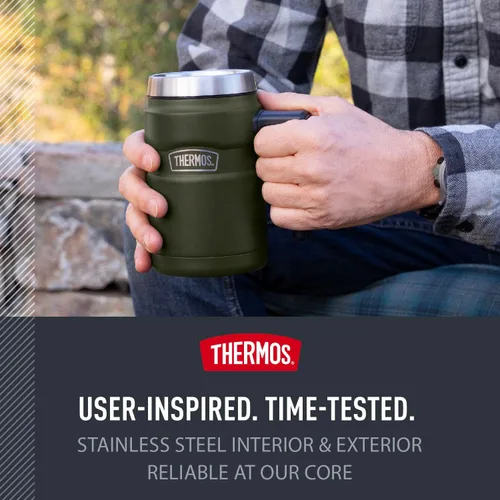 Miniatura 5 de Thermos Stainless King - Taza de café de 16 onzas, acero mate