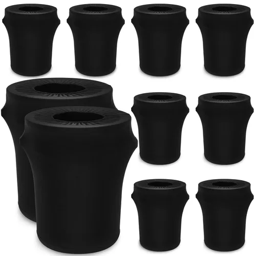 Miniatura 14 de Tanlade 2 piezas de 32 galones de elastano para basureros elásticos de 32 galones, cubiertas de elastano para cubos de basura para interiores