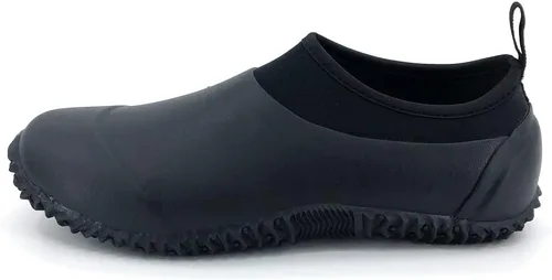 Miniatura 35 de SYLPHID Zapatos de jardín para hombre, zapatos de lluvia impermeables de neopreno para campamento, cuidado del césped, jardinería y trabajo