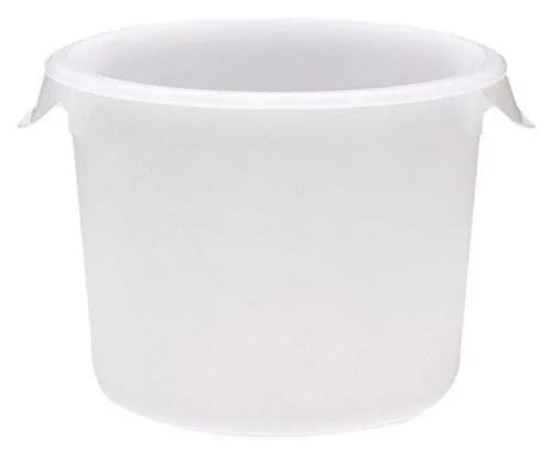 Miniatura 7 de Rubbermaid Commercial Products Recipiente redondo de plástico para almacenar alimentos, 12 cuartos, color blanco, organización/almacenamiento