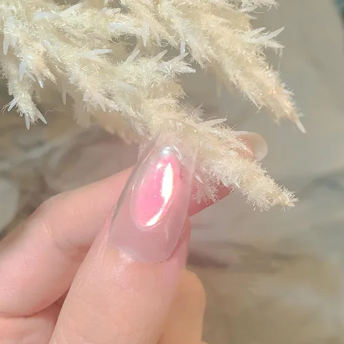 Miniatura 7 de 2 polvos de cromo Aurora para uñas blanco iridiscente, polvo de uñas cromado de sirena, polvo de perlas de uñas camaleón, cromo camaleón, pigmento 2