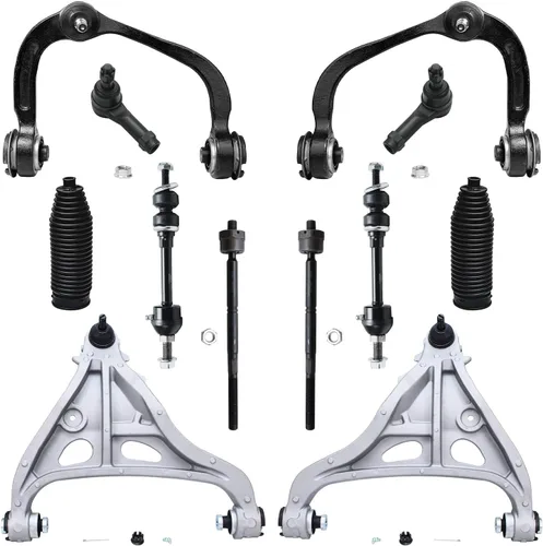 Miniatura 101 de Detroit Axle - Kit de extremo delantero para Ford 1998-2001 Explorer Mercury Mountaineer, 4 barras estabilizadoras delanteras y traseras, 2 brazos