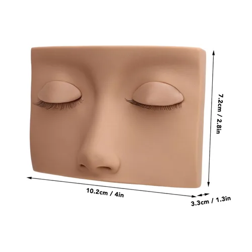 Miniatura 9 de Cabeza de maniquí de pestañas, cabeza de maniquí de pestañas de repuesto de silicona extraíble, extensión de pestañas, práctica de entrenamiento