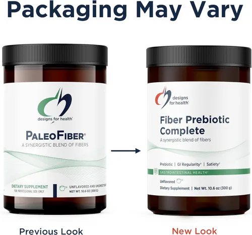 Miniatura 5 de Designs for Health Fiber Prebiotic Complete – Suplemento en polvo de mezcla de 12 fibras digestivas con cáscara de psyllium, lino + pectina