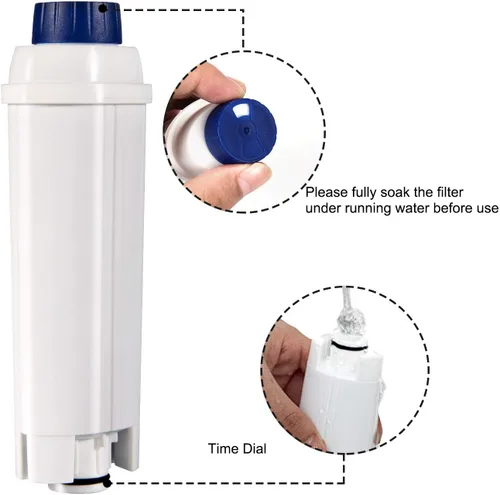 Miniatura 6 de Filtros de repuesto para máquina de café para filtro DeLonghi DLSC002, cartuchos de filtro de agua, ablandador de carbón activado, compatible