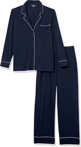 Miniatura 8 de Tienda Essentials - Pijama de modal de algodón para mujer, conjunto de camisa de manga larga y pantalones largos