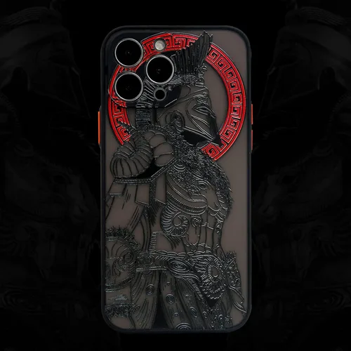 Miniatura 12 de Cool Gladiator - Funda para teléfono con relieve 3D, compatible con iPhone 7/8/SE, transparente esmerilado y moderno