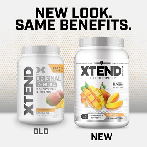 Miniatura 3 de XTEND Original BCAA - Polvo de Mango Madness Bebida de recuperación muscular post entrenamiento sin azúcar con aminoácidos 7g de BCAA