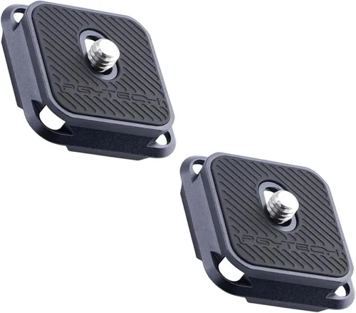 PGYTECH 2 piezas de placas de liberación rápida tipo Arca, interruptor de repuesto entre trípode, monopie, deslizante, compatible con Arca Swiss