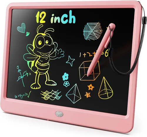 Miniatura 10 de KOKODI Tableta de escritura LCD, regalos para niños y niñas de 3 años, tablero de dibujo de 10 pulgadas, tablero de garabato colorido, tableta