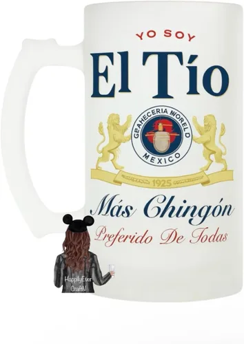 Miniatura 5 de Taza de cerveza esmerilada de 16 oz, regalo para abuelo, padre, dios o progenitor (Abuelo)