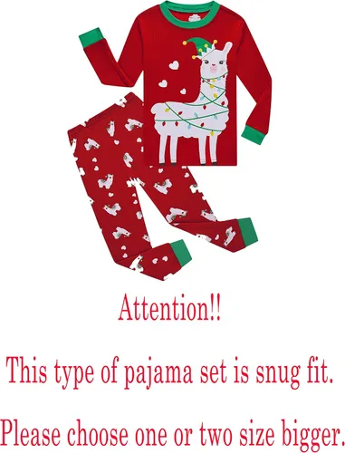 Miniatura 2 de Family Feeling Conjunto de pijama de 2 piezas para niños y niños pequeños, 100% algodón