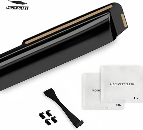 Miniatura 7 de Voron Glass Protectores de lluvia extra duraderos en canal para Chevrolet (Chevy) Silverado 2500HD/3500HD 2015-2019 Crew Cab, deflectores de Para