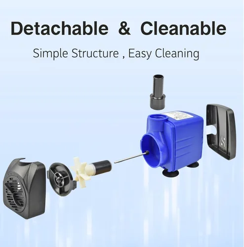 Miniatura 5 de CONQUERALL Pequeña bomba de agua sumergible 118GPH 8W Smart para la circulación de la irrigación de la fuente del jardín