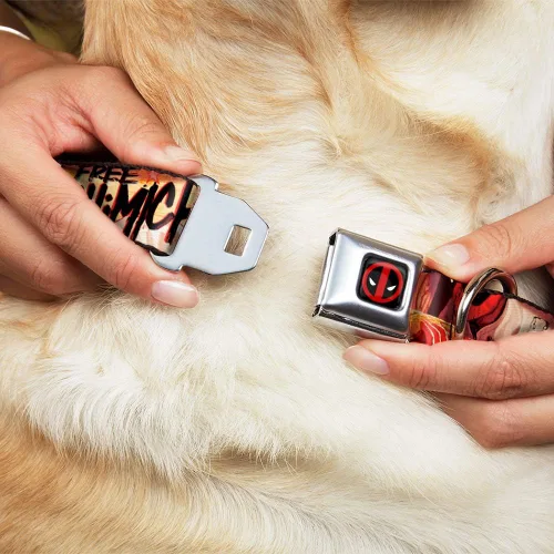 Miniatura 8 de Collar de perro hebilla de cinturón de seguridad Deadpool Kills Deadpool 2 cubierta Dynamite Chimichanga 9 a 15 pulgadas 1.0 pulgadas de ancho