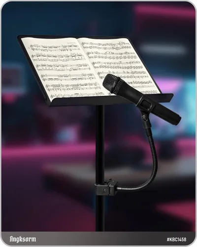 Miniatura 6 de KBC1458 - Soporte de micrófono de cuello de cisne de 13 pulgadas con abrazadera súper cangrejo, soporte de brazo de micrófono flexible, compatible