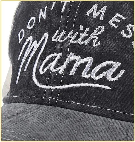 Miniatura 2 de Sombrero de cola de caballo para mujer, gorra de béisbol alta de malla, desgastada, moño, camionero, gorra de poni, sombrero caliente