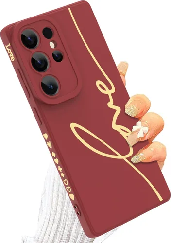 Miniatura 18 de Funda para Samsung Galaxy S22, Diseño Gráfico de Carta de Amor con Lindo Chapado en la Parte Trasera con Protección de Cubierta de Cámaras con Lente