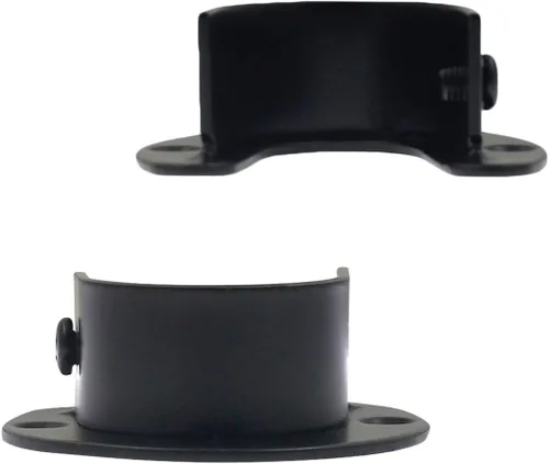 Miniatura 8 de 2 piezas de enchufe de varilla de acero inoxidable resistente, soporte para armario, soporte de barra de brida, soportes de extremo de barra