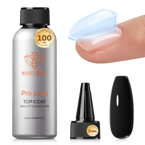 Miniatura 11 de Modelones Esmalte de uñas en gel con purpurina, acabado brillante ultra fino blanco con aurora, purpurina transparente, acabado brillante con A1