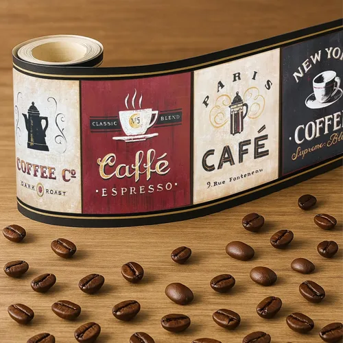 Miniatura 5 de CONCORD WALLCOVERINGS ™ Chocolate Delight - Borde de papel tapiz prepegado, rico en cacao y postre para decoración dulce de cocina o cafetería